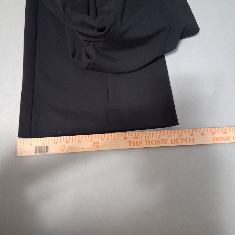 Reformation Wide Leg Ankle Pants Size 10 Black Tailored Minimalist USA Made - Picture 13 of 14